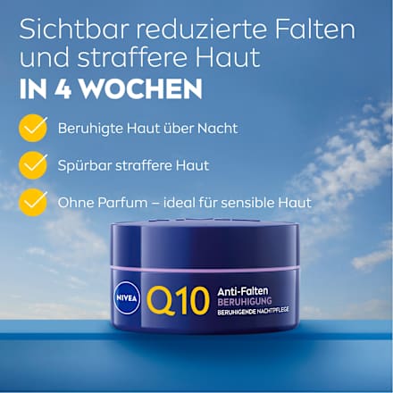 Nachtcreme Q10 Anti-Falten Sensitiv, 50 ml