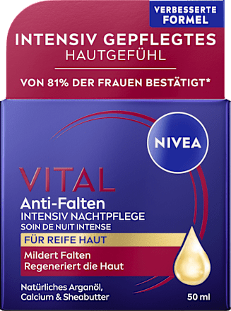 Nachtcreme Vital  Anti-Falten Intensiv, 50 ml