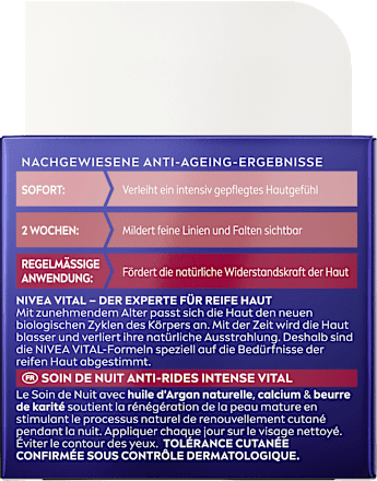 Nachtcreme Vital  Anti-Falten Intensiv, 50 ml
