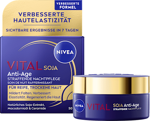 Nachtcreme Vital Soja Anti-Age straffend, 50 ml