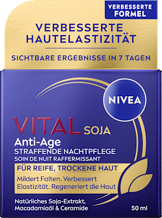 Nachtcreme Vital Soja Anti-Age straffend, 50 ml