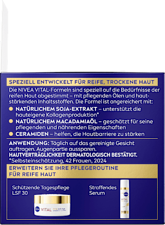 Nachtcreme Vital Soja Anti-Age straffend, 50 ml