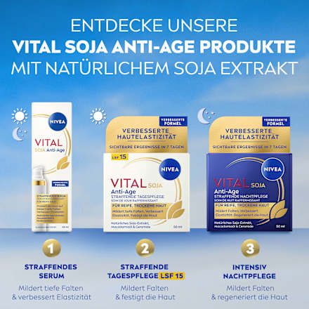 Nachtcreme Vital Soja Anti-Age straffend, 50 ml