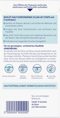 Neusstrips Clear-Up huidverfijning, 6 stuks