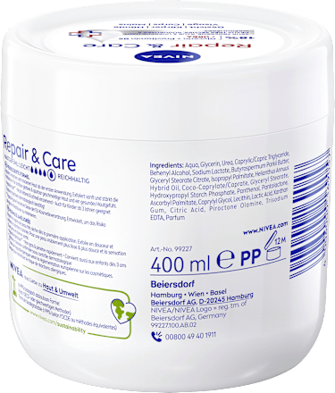 Pflegecreme Repair & Care Urea, 400 ml