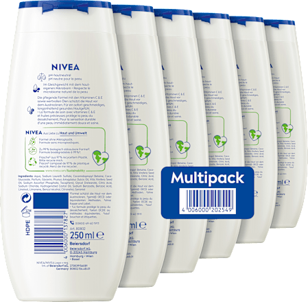 Pflegedusche Creme Soft (6x250 ml), 1.500 ml