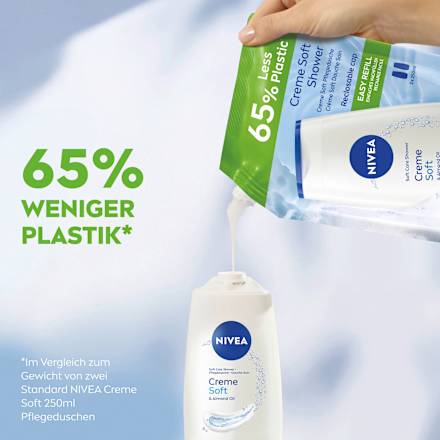 Pflegedusche Creme Soft & Almond Oil Nachfüllpack, 500 ml