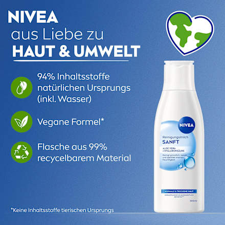 Reinigungsmilch sanft, 200 ml