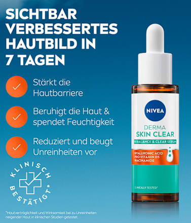 Serum Derma Skin Clear Rebalance & Clear, 30 ml NIVEA
