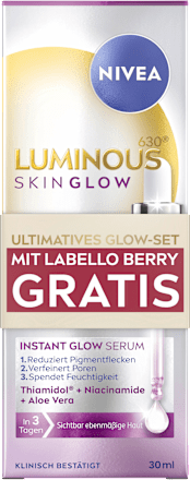 Serum Glow + Lippenpflege Glowy Lips Berry Tinted LSF30, 30 ml NIVEA
