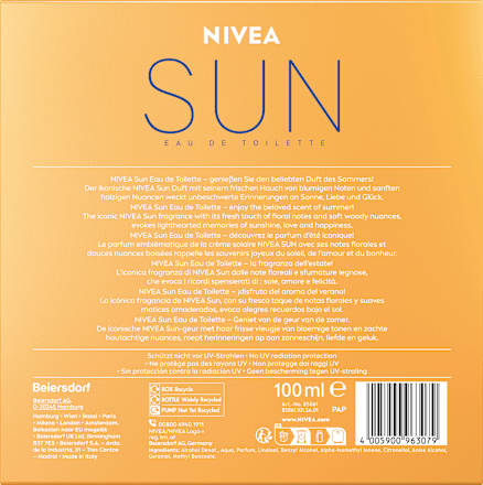 Sun Eau de Toilette, 100 ml