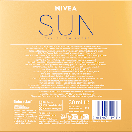Sun Eau de Toilette, 30 ml