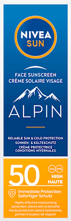 Sonnencreme Gesicht Alpin LSF 50, 50 ml NIVEA SUN