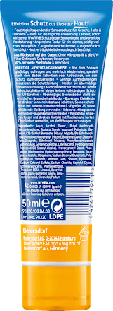Sonnencreme Gesicht, Schutz & Pflege, LSF 30, 50 ml NIVEA SUN