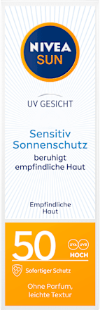 Sonnencreme Gesicht sensitiv LSF 50, 50 ml NIVEA SUN