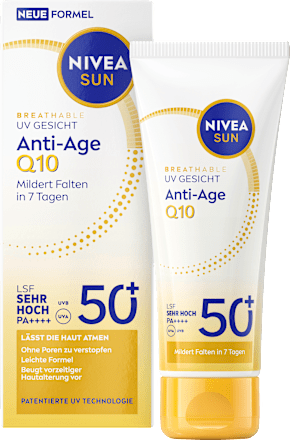 Sonnenfluid Gesicht Anti Age Q10, LSF 50+, 40 ml