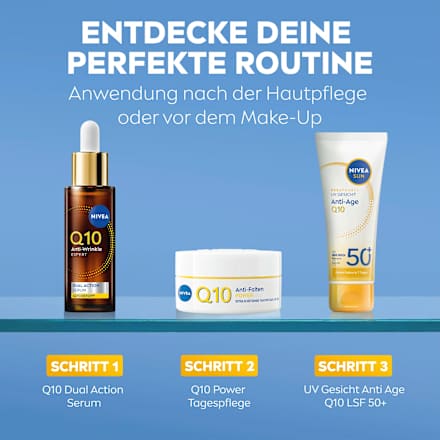 Sonnenfluid Gesicht Anti Age Q10, LSF 50+, 40 ml