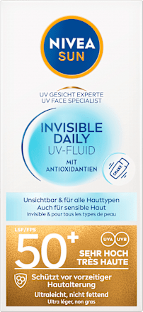 Sonnenfluid Gesicht invisible daily LSF 50+, 40 ml NIVEA SUN