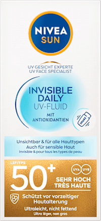 Sonnenfluid Gesicht invisible daily LSF 50+, 40 ml NIVEA SUN