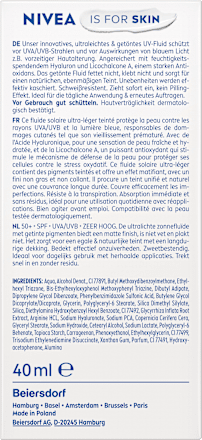 Sonnenfluid Gesicht leicht getönt, invisible daily, LSF 50+, 40 ml NIVEA SUN