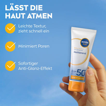 Sonnenfluid Gesicht mattierend, LSF 50+, 40 ml