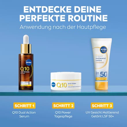 Sonnenfluid Gesicht mattierend & getönt, LSF 50+, 40 ml