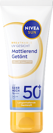 Sonnenfluid Gesicht mattierend & getönt, LSF 50+, 40 ml