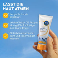 Sonnenfluid Gesicht mattierend & getönt, LSF 50+, 40 ml