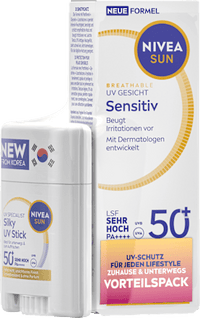 Sonnenfluid sensitiv Gesicht LSF 50+ & Sonnenstick sensitiv LSF 50+, 1 St