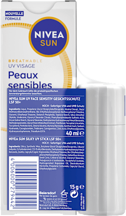 Sonnenfluid sensitiv Gesicht LSF 50+ & Sonnenstick sensitiv LSF 50+, 1 St