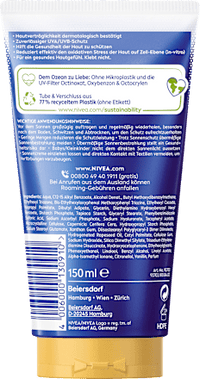 Sonnenmilch invisible finish, Schutz & Pflege, LSF 50+, 150 ml