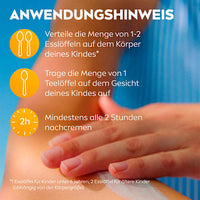Sonnenmilch Kids Schutz & Pflege LSF 50, Reisegröße, 50 ml