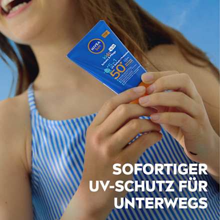 Sonnenmilch Kids Schutz & Pflege LSF 50, Reisegröße, 50 ml