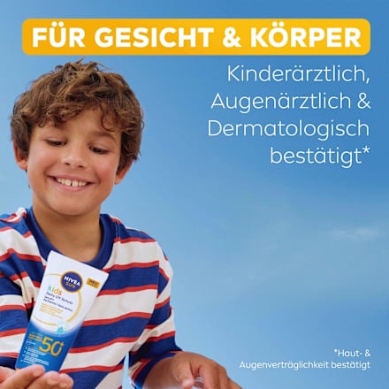 Sonnenmilch Kids sensitiv, daily uv Schutz, LSF 50+, 100 ml