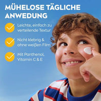 Lait solaire pour enfants sensible, protection UV quotidienne, FPS 50+, 100 ml