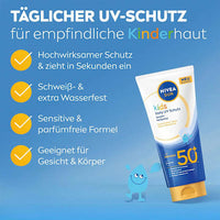 Sonnenmilch Kids sensitiv, daily uv Schutz, LSF 50+, 100 ml