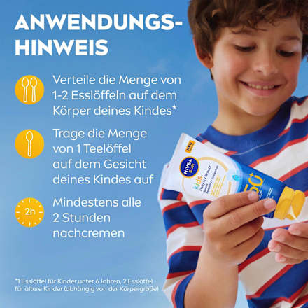 Sonnenmilch Kids sensitiv, daily uv Schutz, LSF 50+, 100 ml