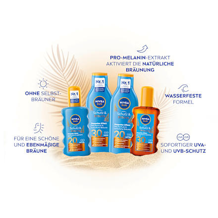 Sonnenölspray Schutz & Bräune, LSF 30, 200 ml