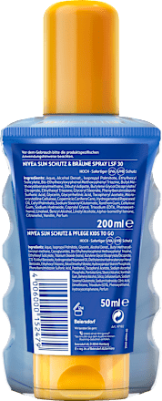 Sonnenspray Schutz & Bräune LSF 30 + Sonnenmilch Kids LSF 50 Reisegröße, 1 St NIVEA SUN