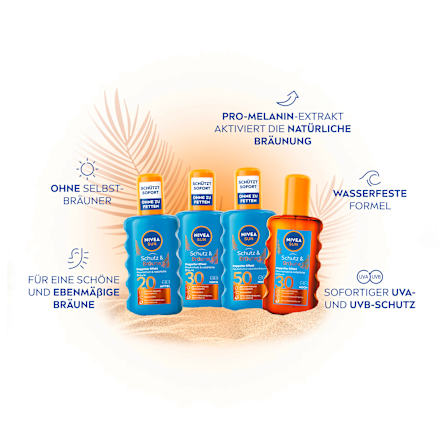 Sonnenspray Schutz & Bräune LSF 30, 200 ml