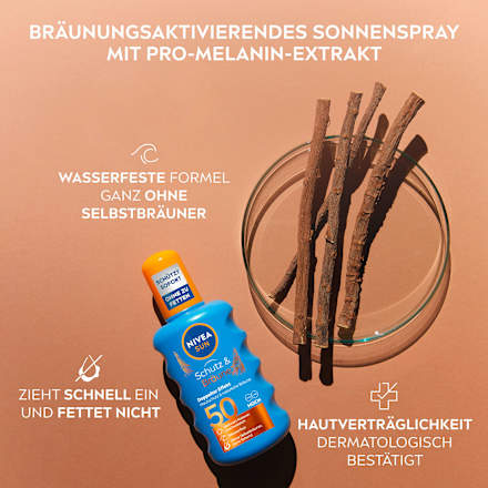 Sonnenspray Schutz & Bräune LSF 50, 200 ml