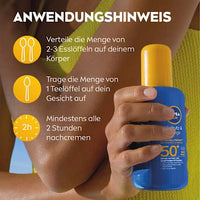 Sonnenspray Schutz & Pflege LSF 50+, 200 ml
