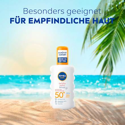 Sonnenspray sensitiv Sofortschutz LSF 50+, 200 ml