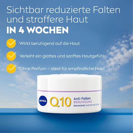 Tagescreme Q10  Anti-Falten Sensitiv, 50 ml