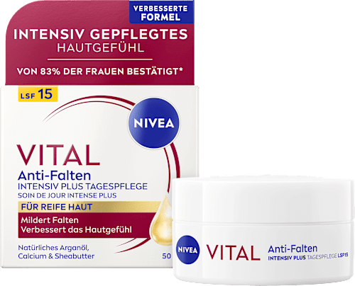 Tagescreme Vital Anti-Falten Intensiv Plus LSF15, 50 ml
