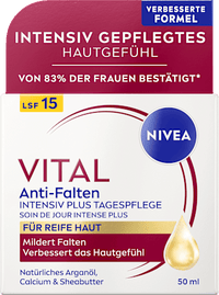 Tagescreme Vital Anti-Falten Intensiv Plus LSF15, 50 ml