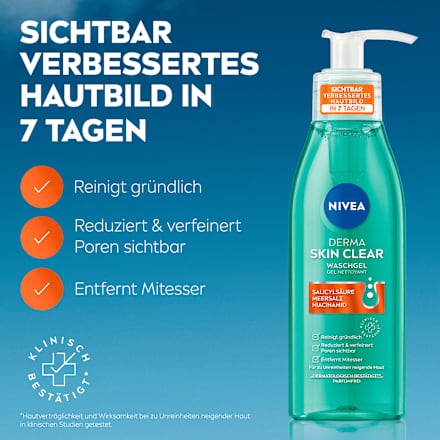 Derma Skin Clear Reinigingsgel, 150 ml