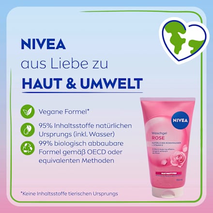 Waschgel Rose, 150 ml