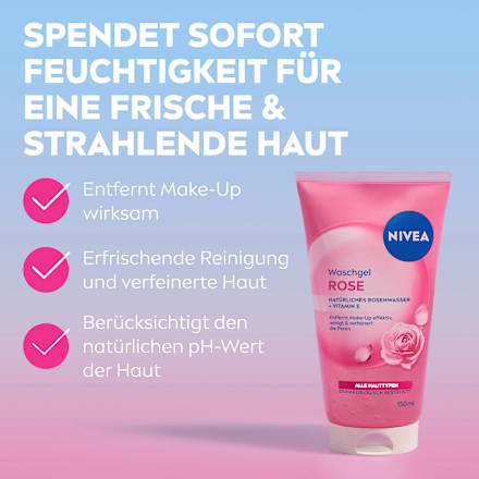 Waschgel Rose, 150 ml