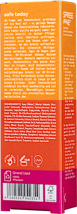 Sonnenfluid Gesicht Glowy safe today LSF 50+, 50 ml